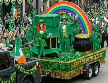 Complete Happy St. Patrick's Day Parade Float Decorating Kit