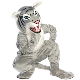 Gray Wildcat Mascot Costume
