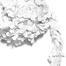 Vinyl Petal Festooning - White (2-pkg)