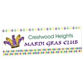 Mardi Gras Extravaganza Custom Banners