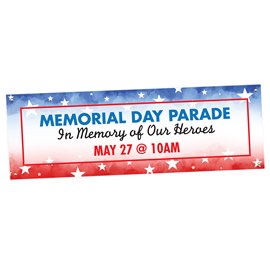Patriotic Stars & Stripes Custom Banners