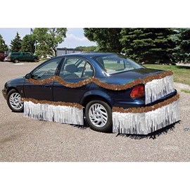 Brown and White Vinyl Car Parade Decorating Kit