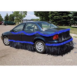 Dark Blue and Black Vinyl Car Parade Decorating Kit