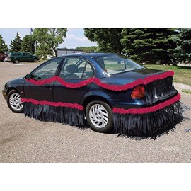 Maroon and Black Vinyl Car Parade Decorating Kit