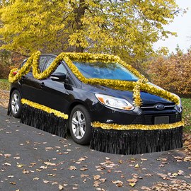 Gold and Black Metallic Car Parade Decorating Kit
