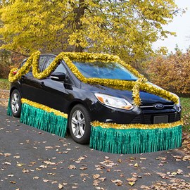 Gold and Teal Metallic Car Parade Decorating Kit