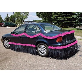 Pink and Black Vinyl Car Parade Decorating Kit
