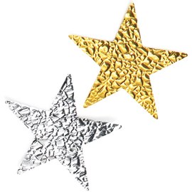 Gold Cracked Ice Stars