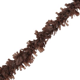 Tissue Festooning Garland - Brown