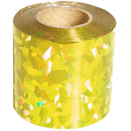 Gold Diamond Holographic Streamer - 2 in.