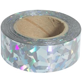 Silver Holographic Streamer Tape
