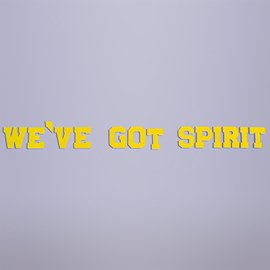 Yellow We've Got Spirit Letters Parade Float Kit (set of 2)