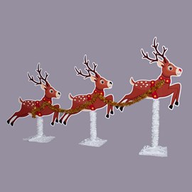 Reindeer Silhouettes Parade Float Kit (set of 3)