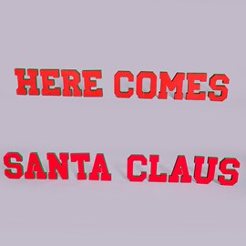 Here Comes Santa Claus Letters Parade Float Kit (set of 2)
