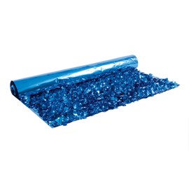 Blue Metallic Floral Sheeting