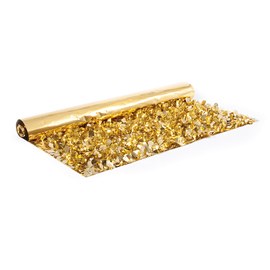 Gold Metallic Floral Sheeting