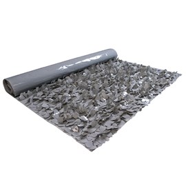 Gray Vinyl Floral Sheeting