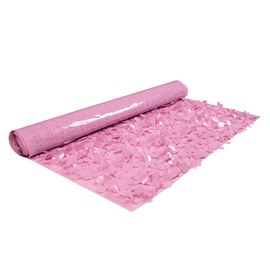 Pink Vinyl Floral Sheeting