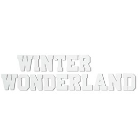 Winter Wonderland Letters Parade Float Kit