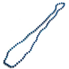 Blue 33 Inch Bead Necklaces - 72-pkg