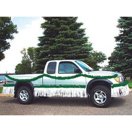 Dark Green and White Vinyl Truck Parade Decorating Kit
