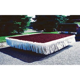 Burgundy and White Vinyl Trailer Parade Float Decorating Kit